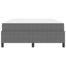 vidaXL Ágykeret matracmal Világosszürke 140 x 190 cm szövet