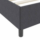vidaXL Ágykeret matracmal Sötétszürke 180 x 200 cm szövet