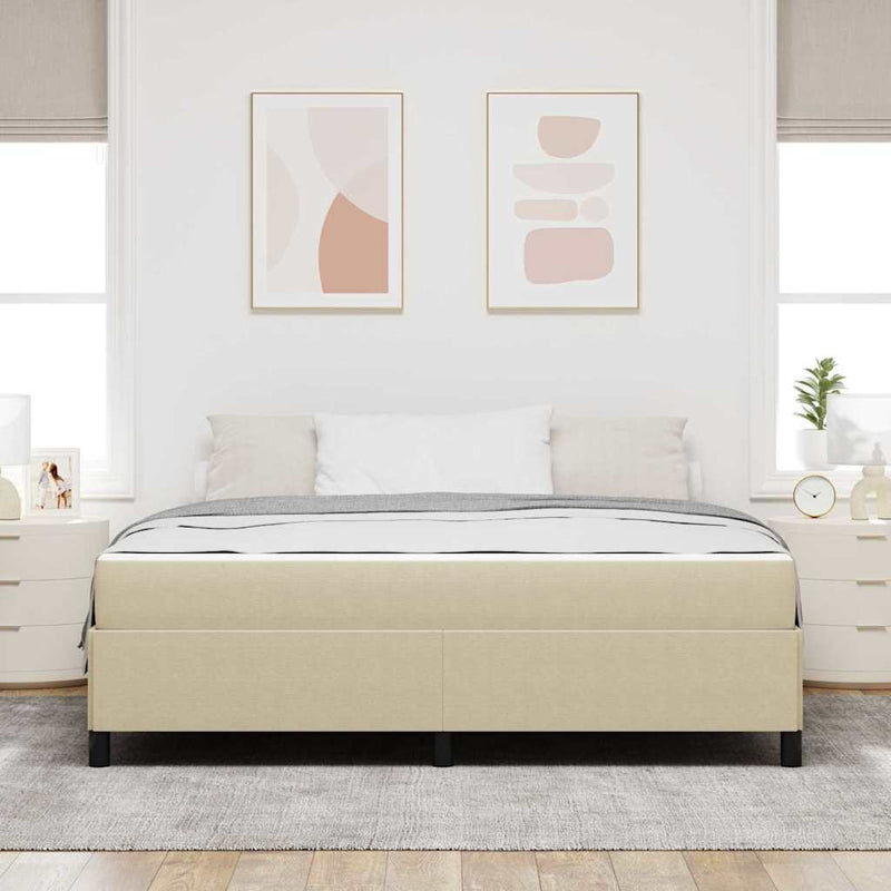 vidaXL Ágykeret Világosszürke 180 x 200 cm Bársony anyag