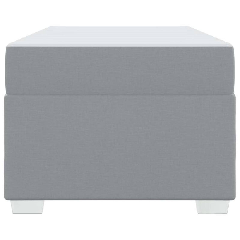 vidaXL Ágykeret Világosszürke 80 x 200 cm szövet