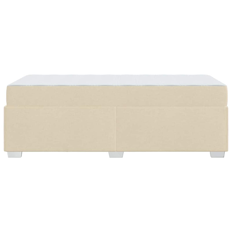 vidaXL Ágykeret Krém 80 x 200 cm szövet