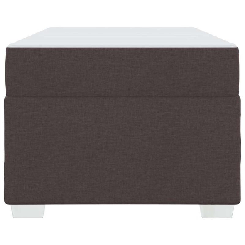 vidaXL Ágykeret sötétbarna 90 x 190 cm Zsebes rugók