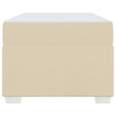 vidaXL Ágykeret Krém 90 x 190 cm szövet