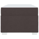 vidaXL Ágykeret matracmal Sötét Barna 90 x 200 cm szövet