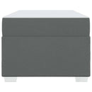 vidaXL Ágykeret Sötétszürke 100 x 200 cm szövet