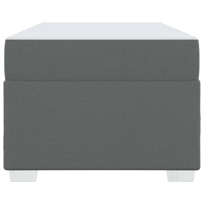 vidaXL Ágykeret Sötétszürke 100 x 200 cm szövet