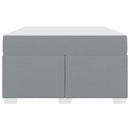 vidaXL Ágykeret Világosszürke 120 x 190 cm szövet