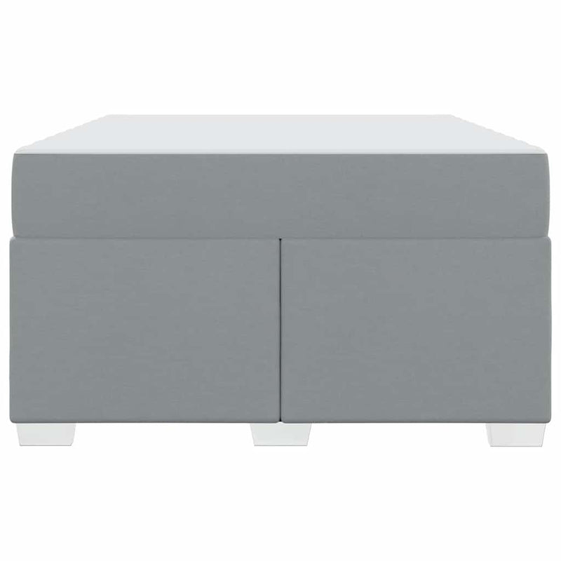 vidaXL Ágykeret Világosszürke 120 x 190 cm szövet