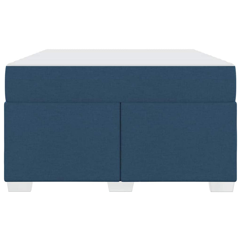 vidaXL Ágykeret Kék 120 x 190 cm szövet