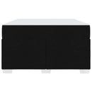 vidaXL Ágykeret Fekete 120 x 200 cm szövet