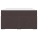 vidaXL Ágykeret matracmal Sötét Barna 120 x 200 cm szövet