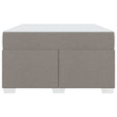 vidaXL Ágykeret Tópszínű 120 x 200 cm szövet