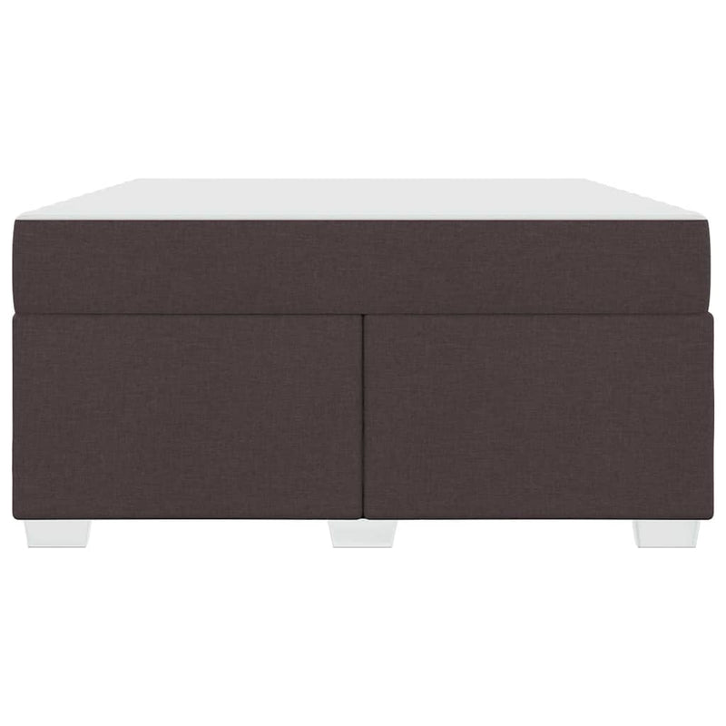 vidaXL Ágykeret sötétbarna 140 x 200 cm szövet