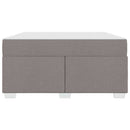 vidaXL Ágykeret Tópszínű 140 x 200 cm szövet