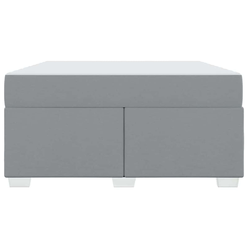 vidaXL Ágykeret Világosszürke 160 x 200 cm szövet