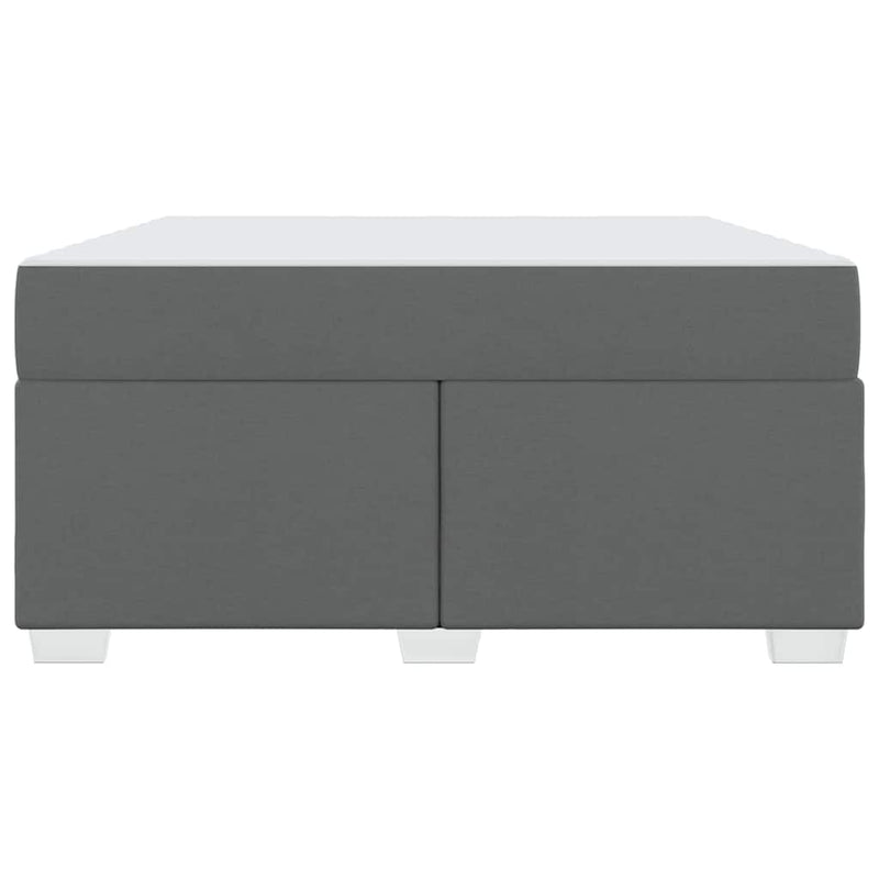 vidaXL Ágykeret Sötétszürke 160 x 200 cm szövet