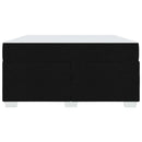 vidaXL Ágykeret Fekete 160 x 200 cm szövet