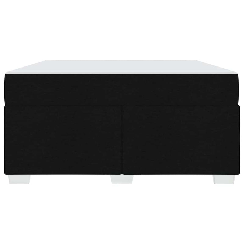 vidaXL Ágykeret Fekete 160 x 200 cm szövet