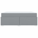 vidaXL Ágykeret matracmal Világosszürke 180 x 200 cm szövet