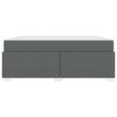 vidaXL Ágykeret matracmal Sötétszürke 180 x 200 cm szövet