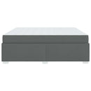 vidaXL Ágykeret Sötétszürke 180 x 200 cm szövet