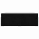 vidaXL Ágykeret Fekete 180 x 200 cm szövet