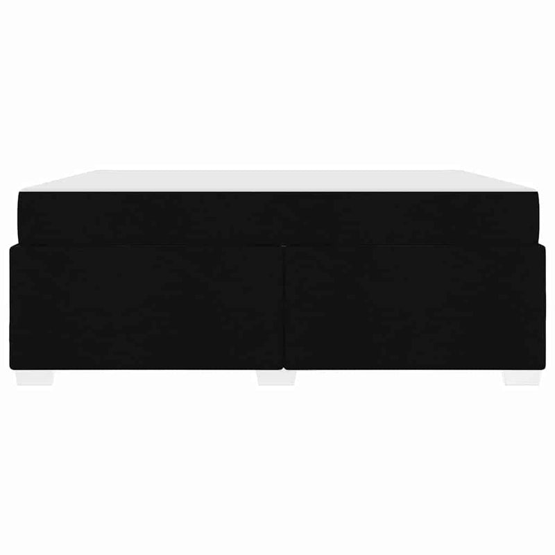 vidaXL Ágykeret Fekete 180 x 200 cm szövet