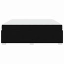 vidaXL Ágykeret Fekete 180 x 200 cm szövet