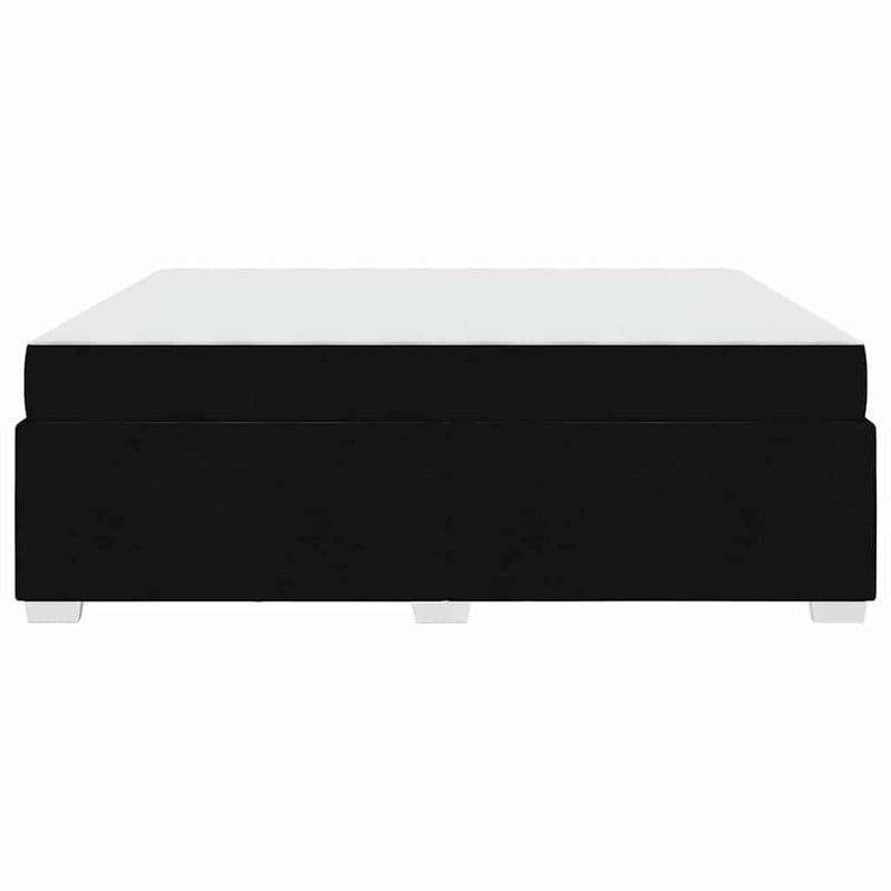 vidaXL Ágykeret Fekete 180 x 200 cm szövet