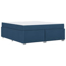 vidaXL Ágykeret Kék 180 x 200 cm szövet