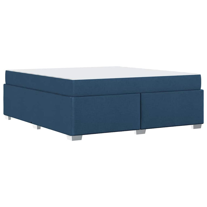 vidaXL Ágykeret Kék 180 x 200 cm szövet