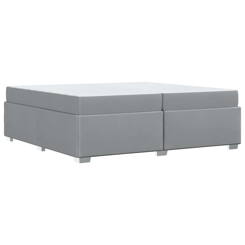 vidaXL Ágykeret Világosszürke 200 x 200 cm szövet