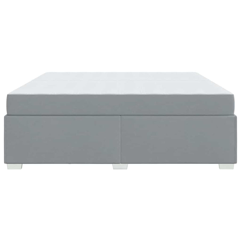 vidaXL Ágykeret Világosszürke 200 x 200 cm szövet