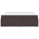 vidaXL Ágykeret matracmal Sötét Barna 200 x 200 cm szövet