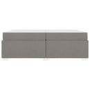 vidaXL Ágykeret Tópszínű 200 x 200 cm szövet