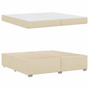vidaXL Ágykeret Krém 200 x 200 cm szövet