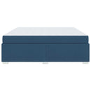 vidaXL Ágykeret Kék 200 x 200 cm szövet
