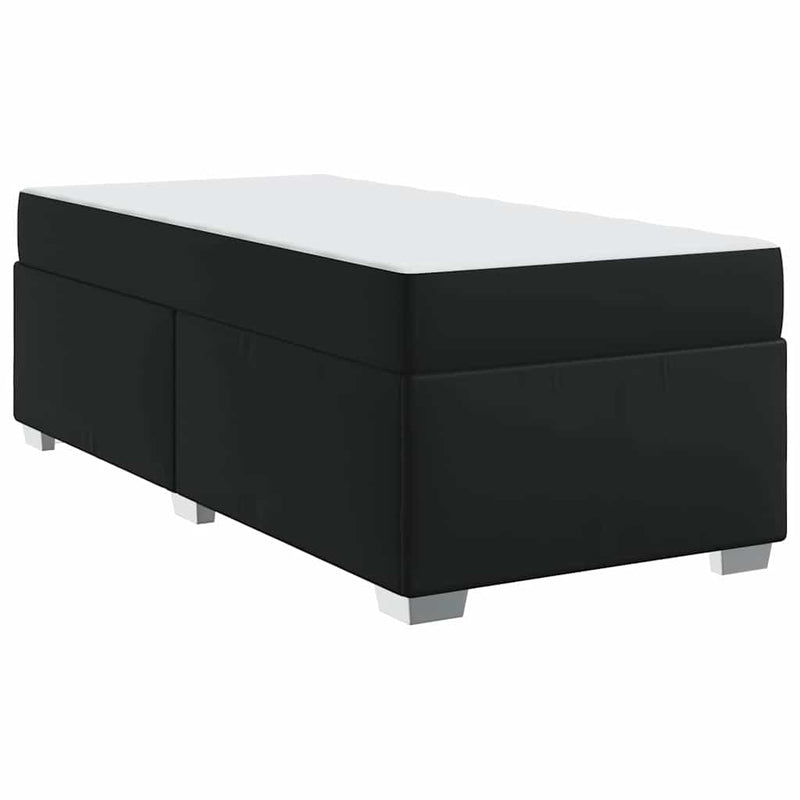 vidaXL Ágykeret Fekete 80 x 200 cm Műbőr