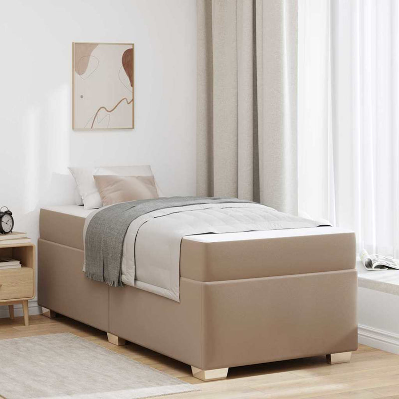vidaXL Ágykeret Cappuccino 80 x 200 cm Műbőr