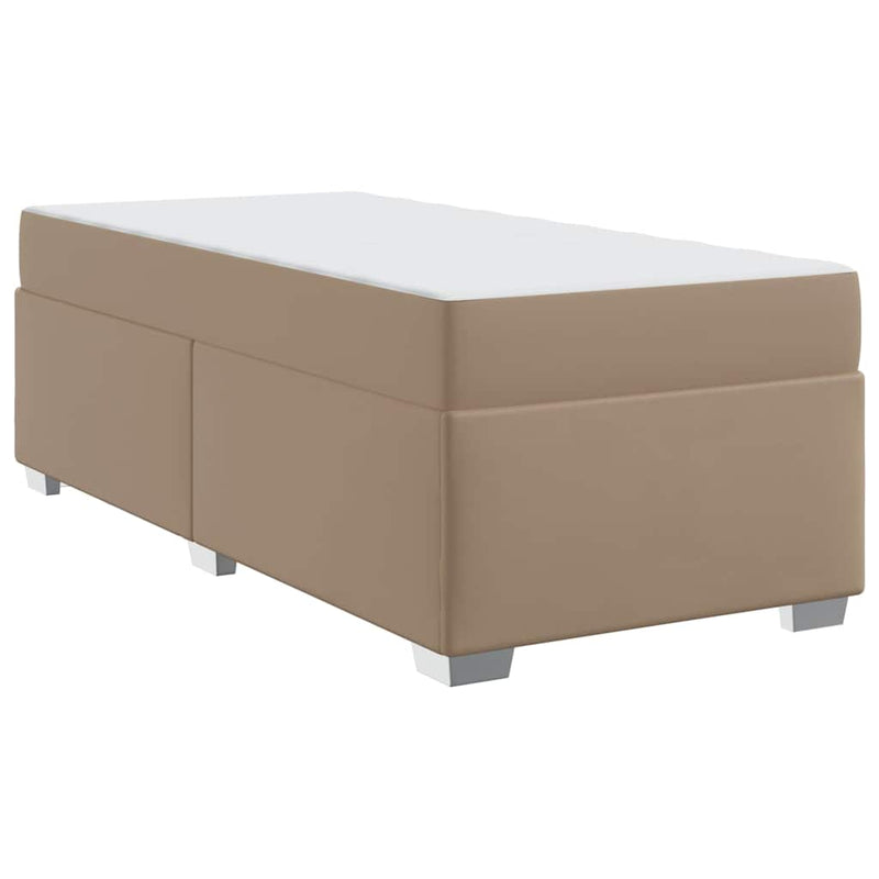 vidaXL Ágykeret Cappuccino 80 x 200 cm Műbőr