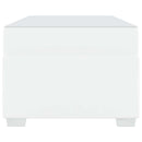 vidaXL Ágykeret matracmal Fehér 90 x 200 cm szövet