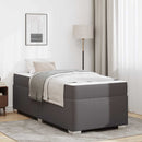 vidaXL Ágykeret matracmal Szürke 90 x 200 cm szövet