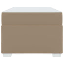 vidaXL Ágykeret Cappuccino 90 x 200 cm Műbőr