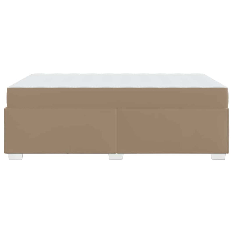 vidaXL Ágykeret Cappuccino 90 x 200 cm Műbőr