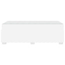 vidaXL Ágykeret Fehér 100 x 200 cm Műbőr