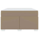 vidaXL Ágykeret matracmal Cappuccino 120 x 190 cm szövet