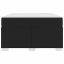 vidaXL Ágykeret matracmal Fekete 120 x 200 cm szövet