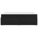 vidaXL Ágykeret matracmal Fekete 120 x 200 cm szövet