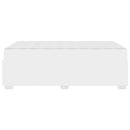 vidaXL Ágykeret matracmal Fehér 120 x 200 cm szövet