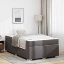 vidaXL Ágykeret matracmal Szürke 120 x 200 cm szövet